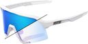 Lunettes 100% Prct S3 Bastille Pearl White Glitter - Blue Mirror Photochromic
