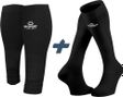 Elite BV Sport Performance Pack: Compression Sleeves + Recovery Socks - Black