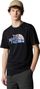 T-Shirt Manches Courtes The North Face Mountain Line Noir