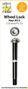 Axe antivol traversant ROUE ARRIERE M12x175xP1.75