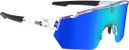 Lunettes AZR Race RX Crystal Verni / Ecran Hydrophobe Bleu 