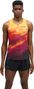 Hoka Race Day tanktop oranje/rood voor heren