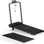 Tapis de course Fitness T7 avec poignées pliable compact Noir avec tapis