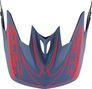 Visiera di ricambio per casco Troy Lee Designs D3 Grigio/Rosso