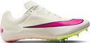 Chaussures d'Athlétisme Unisexe Nike Zoom Rival Sprint Blanc Rose Jaune