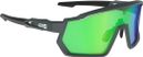 Lunettes AZR Pro Race RX Carbone Mat/Noir / Ecran Hydrophobe Vert 