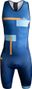 BV Sport 3X100 Triathlon-Anzug Blau/Orange für Herren