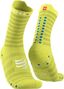 Pair of Compressport Pro Racing Socks v4.0 Ultralight Run High Yellow