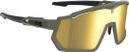 Lunettes AZR Pro Race RX Kaki Mat / Ecran Hydrophobe Jaune 