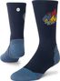 Stance Peaks Ribbed Light Crew Socks - Blue