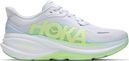 Hoka Clifton Pro Laufschuhe Grau/Blau/Grün für Damen