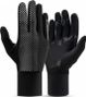 Paire de gants de cyclisme plein doigt respirants antidérapants noir