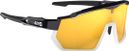 Lunettes AZR Pro Race RX Noir/Blanc Verni / Ecran Hydrophobe Or 