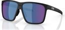 Bliz A001 Black Sunglasses - Blue Mirror Lens