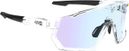 Lunettes AZR Kromic Pro Race RX Crystal Verni/Noir / Écran Bleu Photochromique