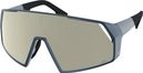 Scott Pro Shield Blue AMP White Chrome Goggles