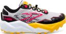 Brooks Caldera 7 Grey Yellow Pink Women's Trail Shoes