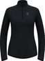 Women's Running Sweater Odlo Zeroweight Warm 2.0 1/2 Zip Black