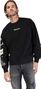 Fox Oversized Crew Hello Future Sweatshirt Black
