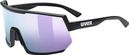 Occhiali Uvex Sportstyle 235 Nero/Lavanda a specchio