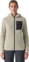 Sudadera con cremallera completa Patagonia R1 Air Blanco, Mujer