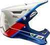 100% Aircraft Composite Trigger Full Face Helm White Blue Red