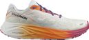 Chaussures Running Salomon Aero Glide 2 Blanc Orange Violet Homme