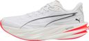 Chaussures Running Puma Deviate Pure Nitro Blanc/Rouge Femme