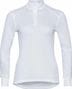 Camiseta interior mujer Odlo Active Warm Eco Zip manga larga blanco