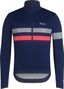 Maglia a maniche lunghe Rapha Brevet Windstopper Blu/Rosa