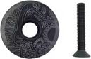 Bouchon de potence en alliage d'aluminium ultra-léger - Noir à motifs