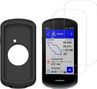 2er-Set Panzerglas-Schutzfolien und Silikon-Schutzhülle für Garmin Edge 1040/1040 Solar