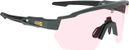 AZR Kromic Race RX Mat Carbon/Black / Iridescent Pink Photochromic Lens