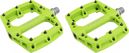 Paar Insight Green Nylon Flat Pedals