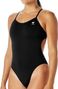 Damesbadpak Tyr Solid Cutoutfit Zwart