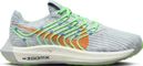 Chaussures de Running Femme Nike Pegasus Turbo Flyknit Next Nature Gris Vert Orange