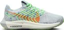 Zapatillas Running Mujer Nike Pegasus Turbo Flyknit Next Nature Gris Verde Naranja